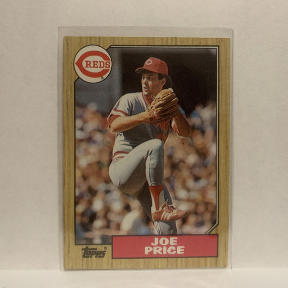 #332 Joe Price Cincinnati Reds 1987 Topps Baseball Card JF