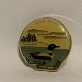 O.E.S. 92 93 Northern Tranquillity Loon Bird Lapel Hat Pin