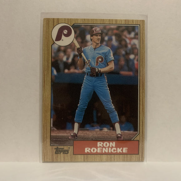 #329 Ron Roenicke Philadelphia Phillies 1987 Topps Baseball Card JF