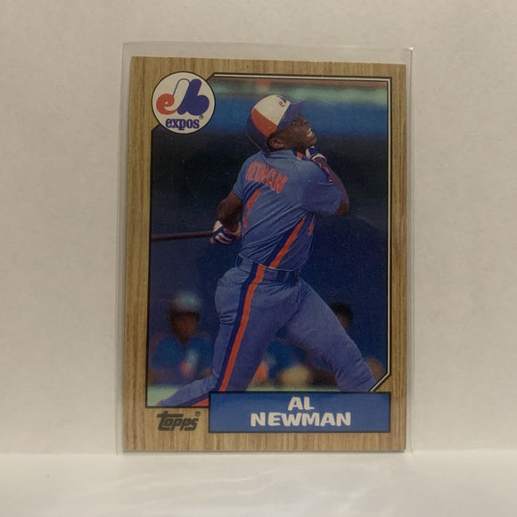 #323 Al Newman Montreal Expos 1987 Topps Baseball Card JG