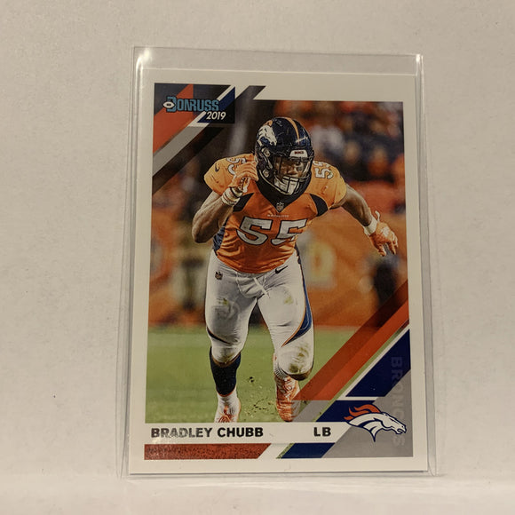 #85 Bradley Chubb Denver Broncos  2019 Donruss Football Card AD