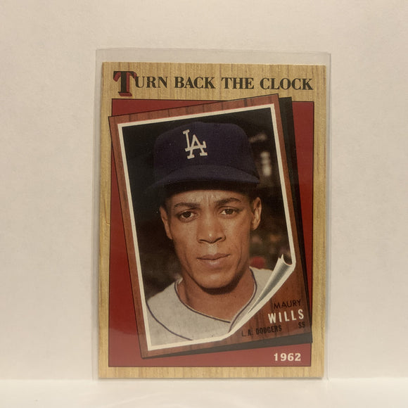 #315 Maury Wills Los Angeles Dodgers 1987 Topps Baseball Card JG