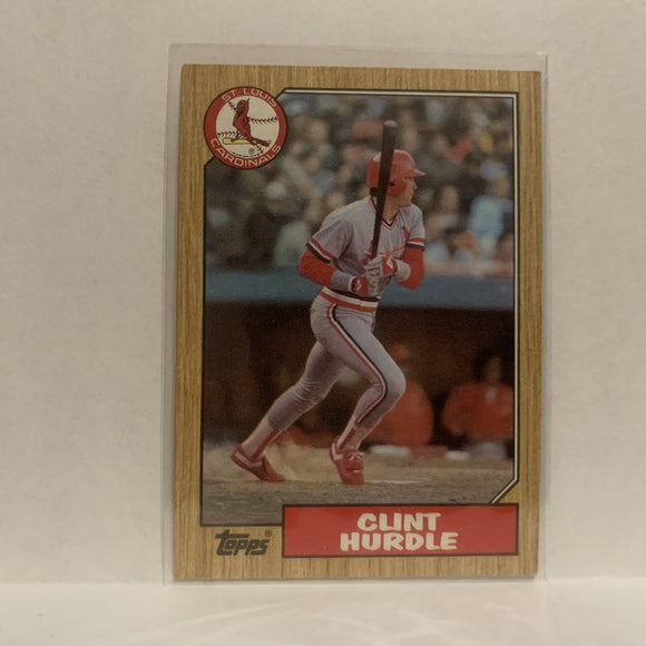 #317 Clint Hurdle St Louis Cardinals 1987 Topps Baseball Card JG