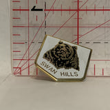 Swan Hills Alberta Grizzley Bear Lapel Hat Pin