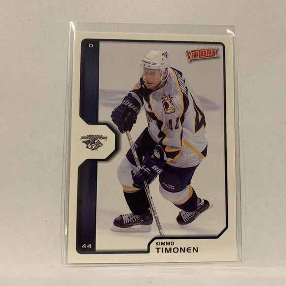 #120 Kimmo Timonen Nashville Predators  2002-03 UD Victory Hockey Card AE