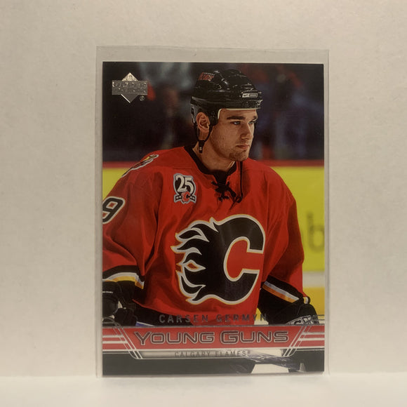 #205 Caren Geryn Calgary Flames Young Guns 2006-07 Upper Deck Series One Hockey Card JH