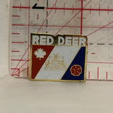 Red Deer City Flag Alberta Lapel Hat Pin