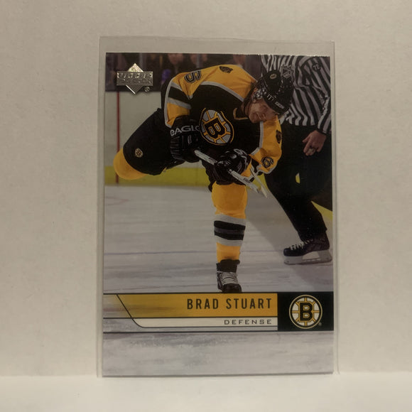 #16 Brad Stuart Boston Bruins 2006-07 Upper Deck Series One Hockey Card JH