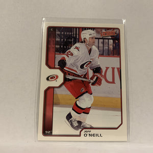 #37 Jeff O'Neill Carolina Hurricanes  2002-03 UD Victory Hockey Card AE