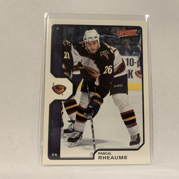 #11 Pascal Rheaume Atlanta Thrashers  2002-03 UD Victory Hockey Card AE