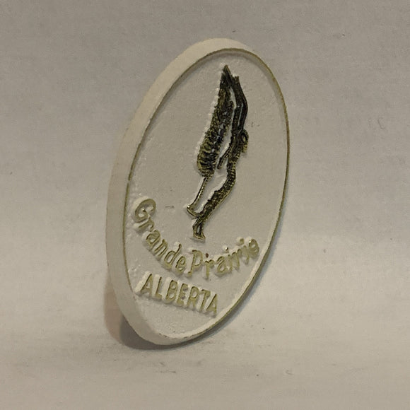 Grande Prairie Alberta Swan Lapel Hat Pin