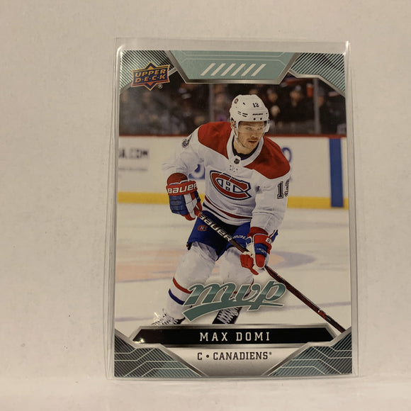 #219 Max Domi Montrel Canadiens  2019-20 UD MVP Hockey Card AF