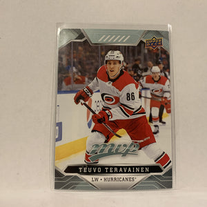 #85 Teuvo Teravainen Carolina Hurricanes  2019-20 UD MVP Hockey Card AF