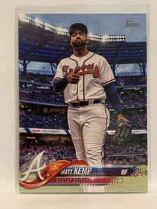 #183 Matt Kemp Atlanta Braves 2018 Topps Series One Baseball Card