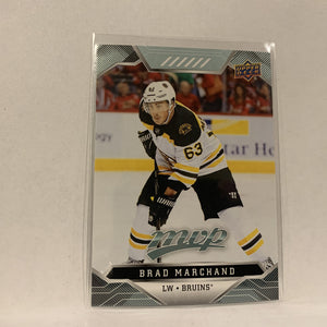 #9 Brad Marchand Boston Bruins  2019-20 UD MVP Hockey Card AF