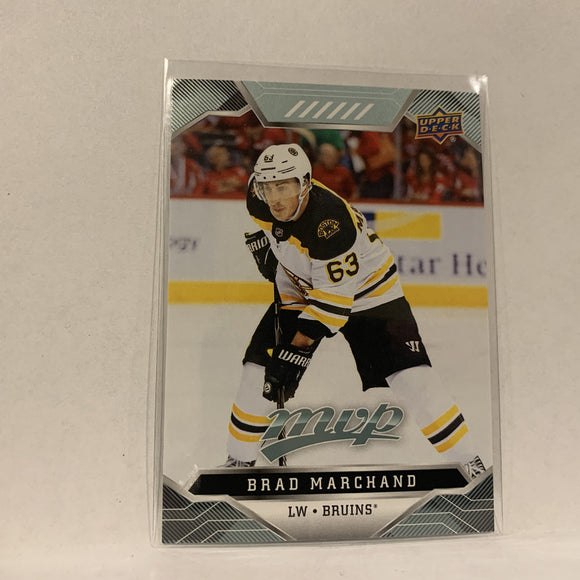 #9 Brad Marchand Boston Bruins  2019-20 UD MVP Hockey Card AF