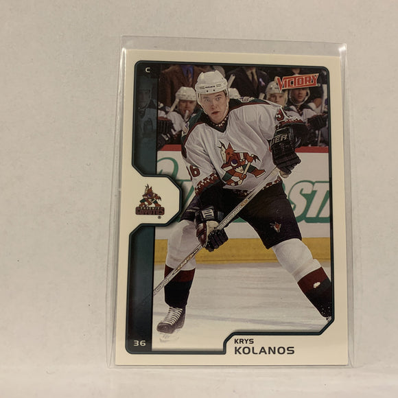 #162 Krys Kolanos Pheonix Coyotes  2002-03 UD Victory Hockey Card AG