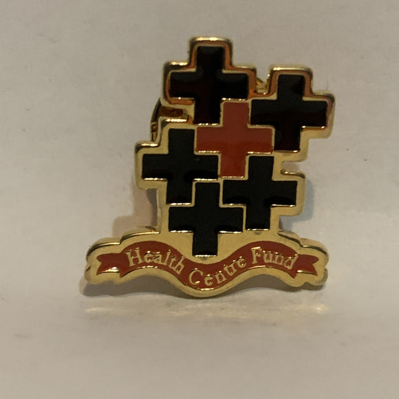 Health Centre Fund Crosses Lapel Hat Pin