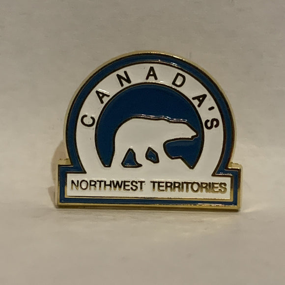 Canada's Northwest Territories Polar Bear Lapel Hat Pin