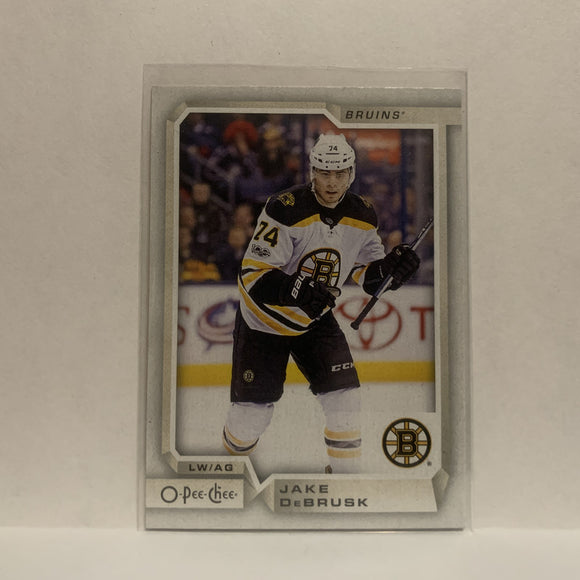 #222 Jake Debrusk Boston Bruins 2018-19 O-Pee-Chee Hockey Card JK