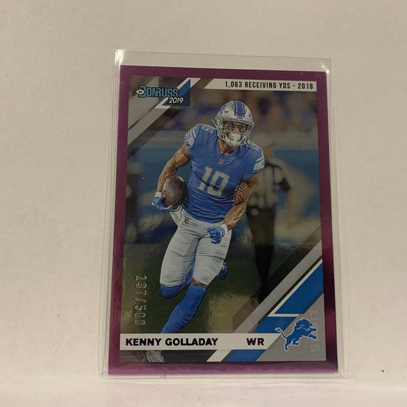 #94 Kenny Golladay Detroit Lions 137/500 2019 Donruss Football Card AH