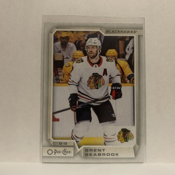 #257 Brent Seabrook Chicago Blackhawks 2018-19 O-Pee-Chee Hockey Card JK