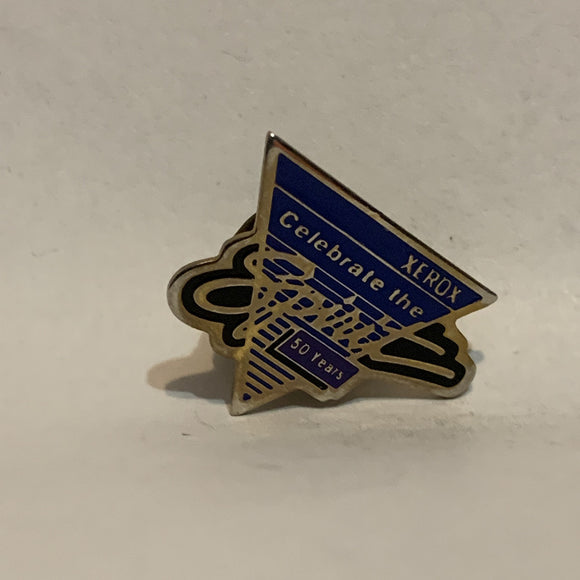 Xerox Celebrate The Spirit 50 Years Logo Lapel Hat Pin