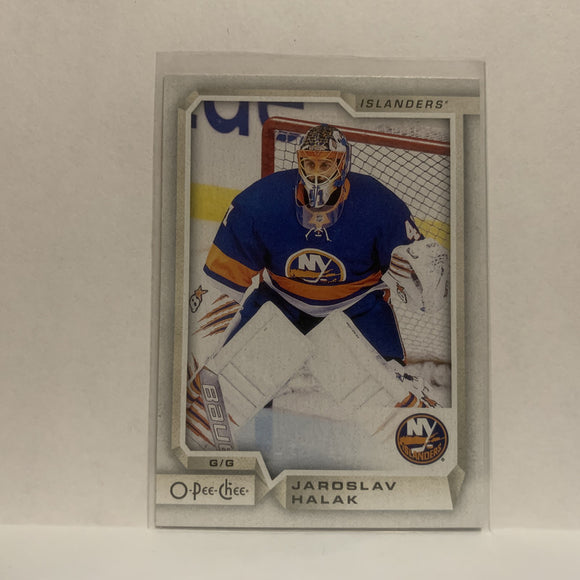 #443 Jaroslav Halak New York Islanders 2018-19 O-Pee-Chee Hockey Card JK