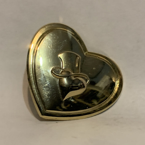 Top Hat on a Hat on a Heart Lapel Hat Pin