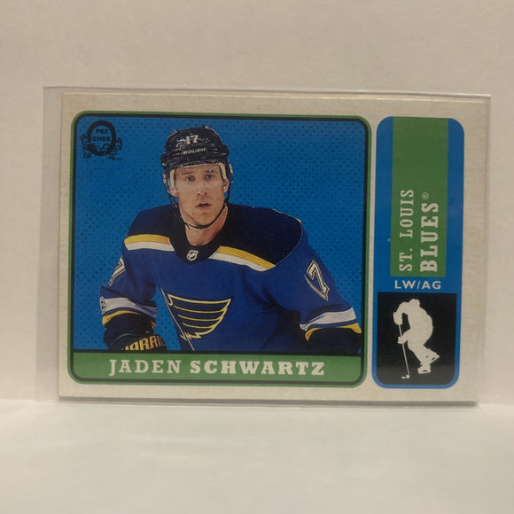 #93 Jaden Schwartz St Louis Blues 2018-19 O-Pee-Chee Hockey Card JK