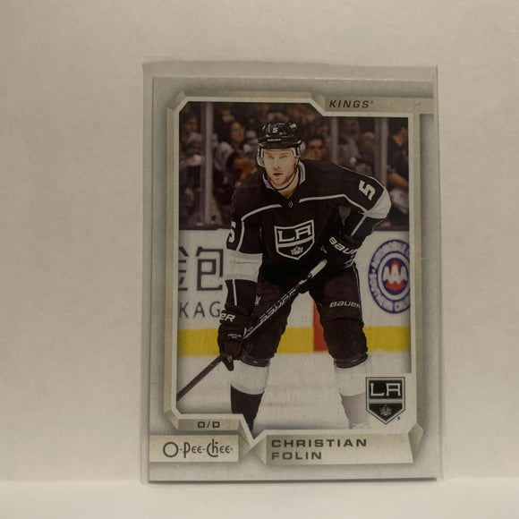 #304 Christian Folin Los Angeles Kings 2018-19 O-Pee-Chee Hockey Card JL