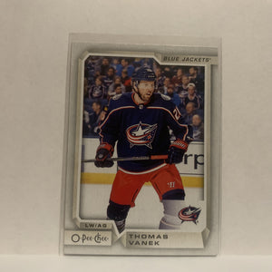 #241 Thomas Vanek Columbus Blue Jackets 2018-19 O-Pee-Chee Hockey Card JL