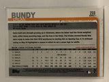 #233 Dylan Bundy Baltimore Orioles 2019 Topps Series One Baseball Card