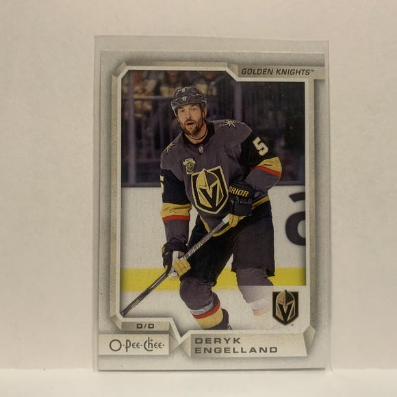 #372 Deryk Engelland Vegas Golden Knights 2018-19 O-Pee-Chee Hockey Card JL