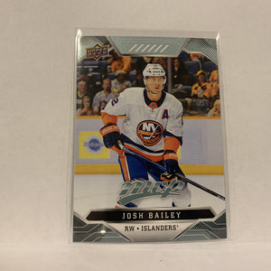 #161 Josh Bailey New York Islanders  2019-20 UD MVP Hockey Card AI