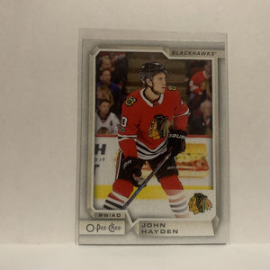 #52 John Hayden Chicago Blackhawks 2018-19 O-Pee-Chee Hockey Card JL