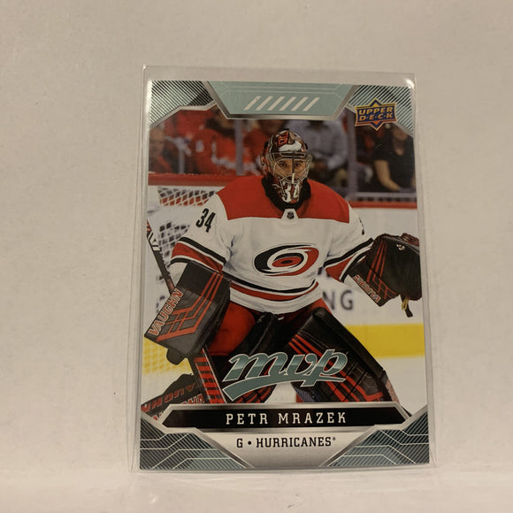 #171 Petr Mrazek Carolina Hurricanes  2019-20 UD MVP Hockey Card AI