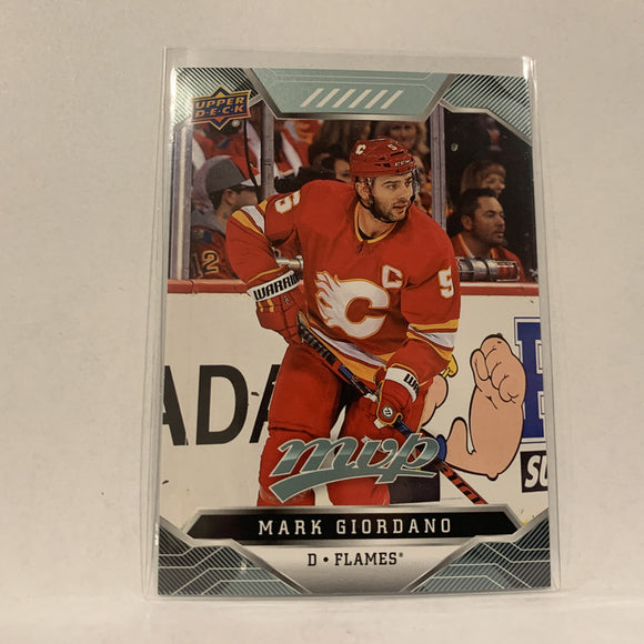 #39 Mark Giordano Calgary Flames  2019-20 UD MVP Hockey Card AI