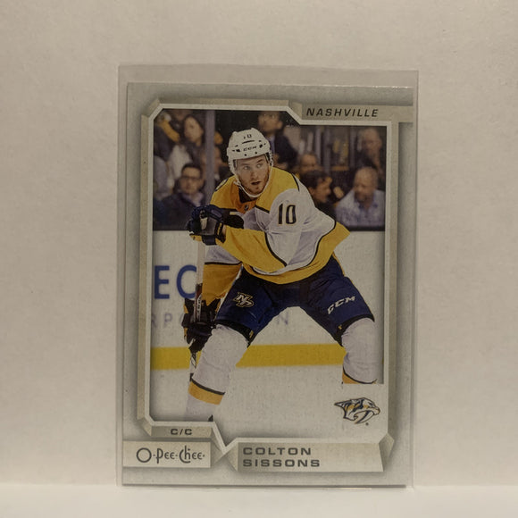 #357 Colton Sissons Nashville Predators 2018-19 O-Pee-Chee Hockey Card JM