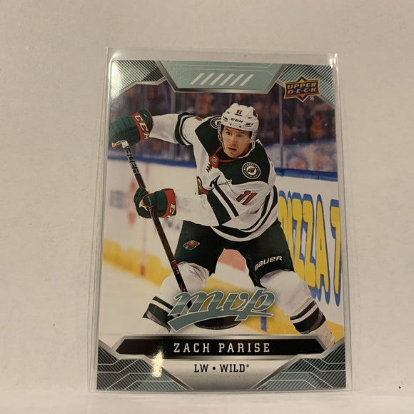 #93 Zach Parise Minnesota Wild  2019-20 UD MVP Hockey Card AI