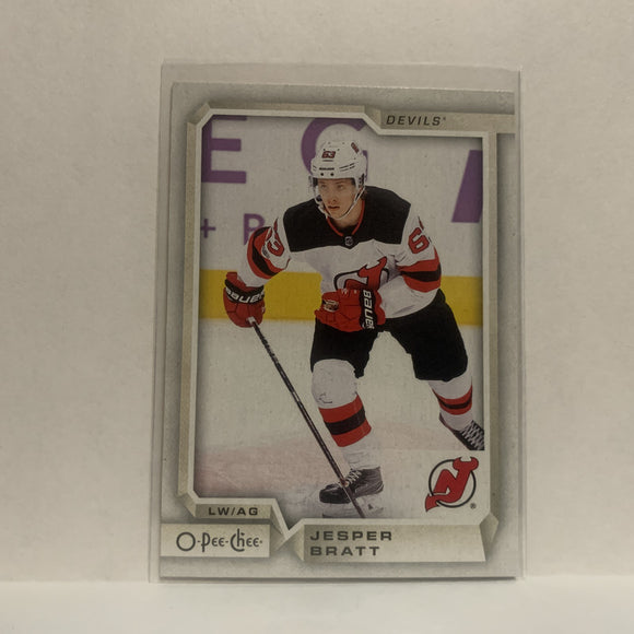 #98 Jesper Bratt New Jersey Devils 2018-19 O-Pee-Chee Hockey Card JM