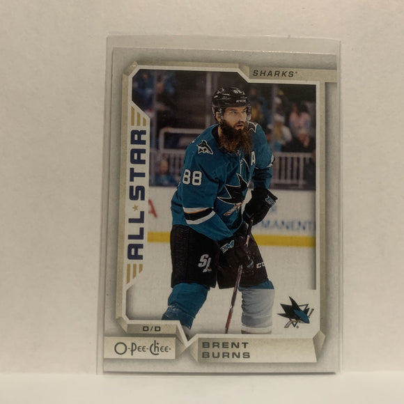 #68 Brent Burns San Jose Sharks All Star 2018-19 O-Pee-Chee Hockey Card JM