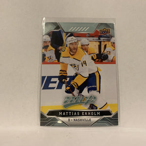 #84 Mattias Ekholm Nashville Predators  2019-20 UD MVP Hockey Card AJ