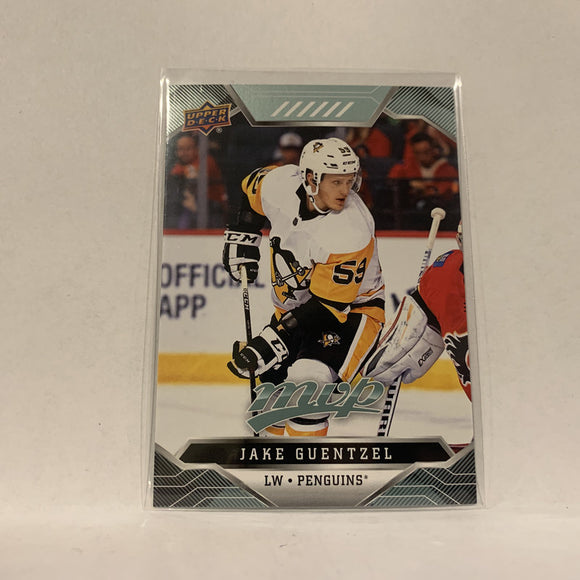 #66 Jake Guentzel Pittsburgh Penguins  2019-20 UD MVP Hockey Card AJ