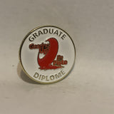 Gearing Up Graduate Diplome Logo Lapel Hat Pin