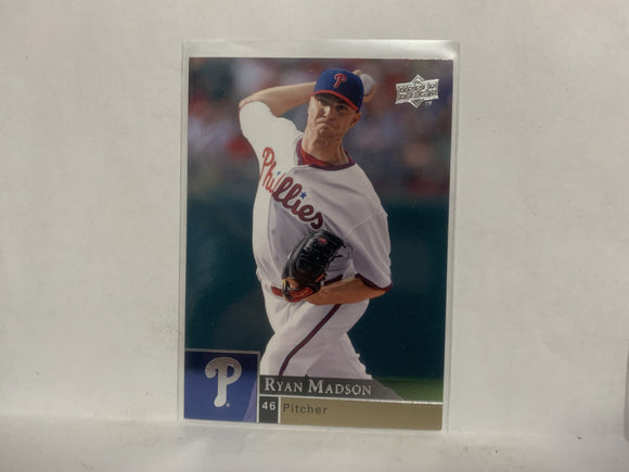 #803 Ryan Madson Philadelphia Phillies 2009 Upper Deck Series 2 Baseball Card NK