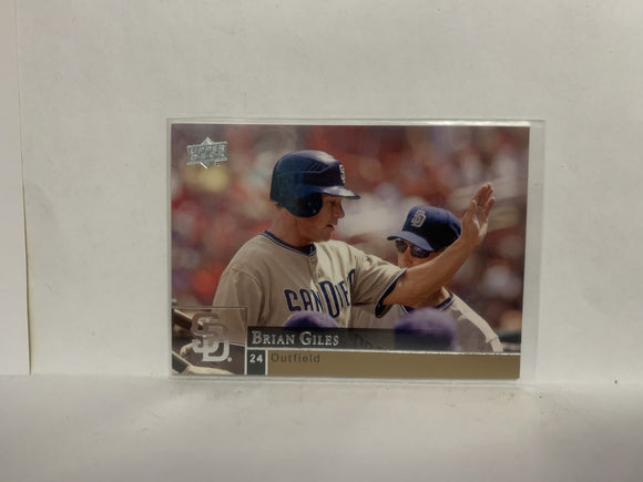 #840 Brian Giles San Diego Padres 2009 Upper Deck Series 2 Baseball Card NL