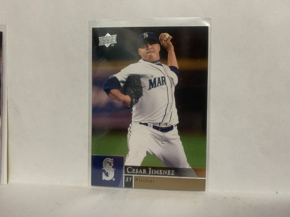 #857 Cesar Jimenez Seattle Mariners 2009 Upper Deck Series 2 Baseball Card NL