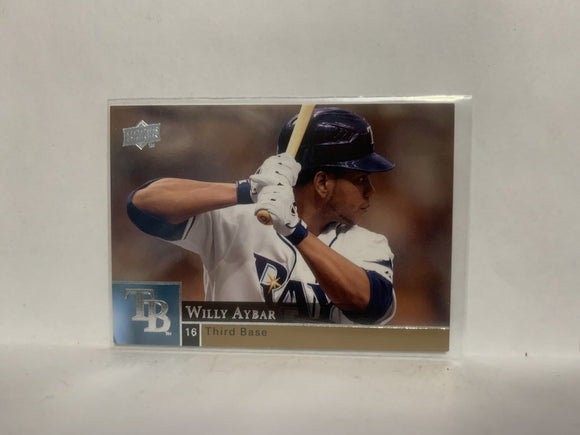 #892 Willy Agbar Tampa Bay Rays 2009 Upper Deck Series 2 Baseball Card NL