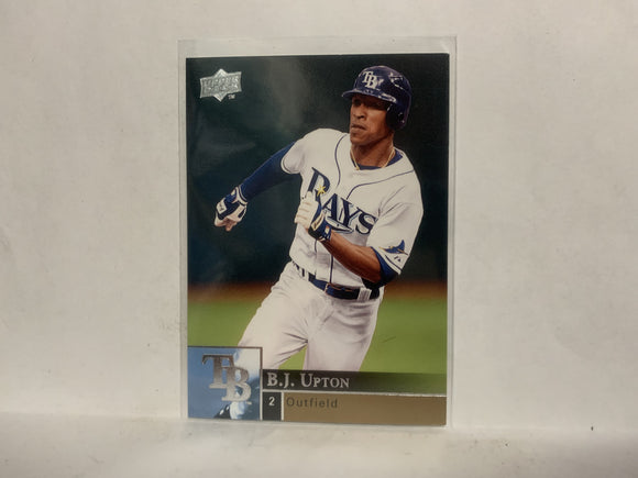 #896 B.J. Upton Tampa Bay Rays 2009 Upper Deck Series 2 Baseball Card NL